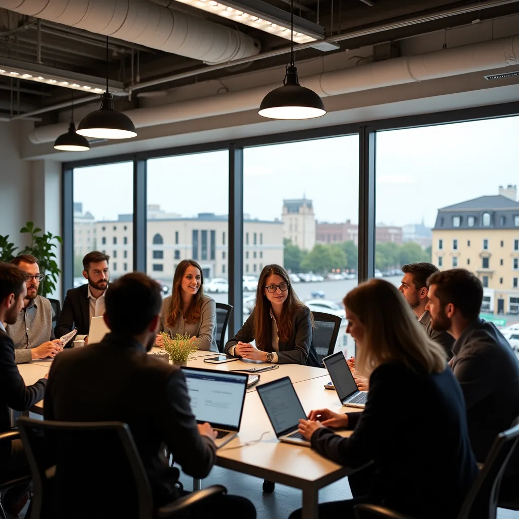 Événement de médiation en ville, avec des participants engagés.